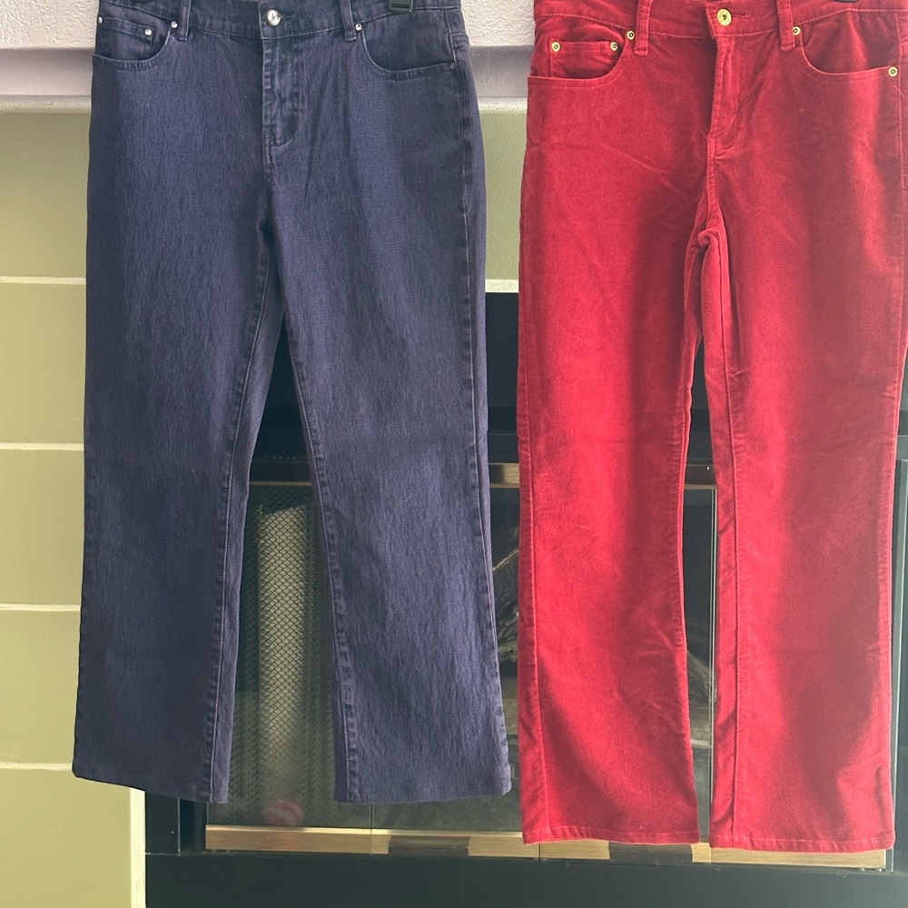 Diane Gilman (DG2) 2 pair Size 4 PETITE Pants - Picture 3 of 16